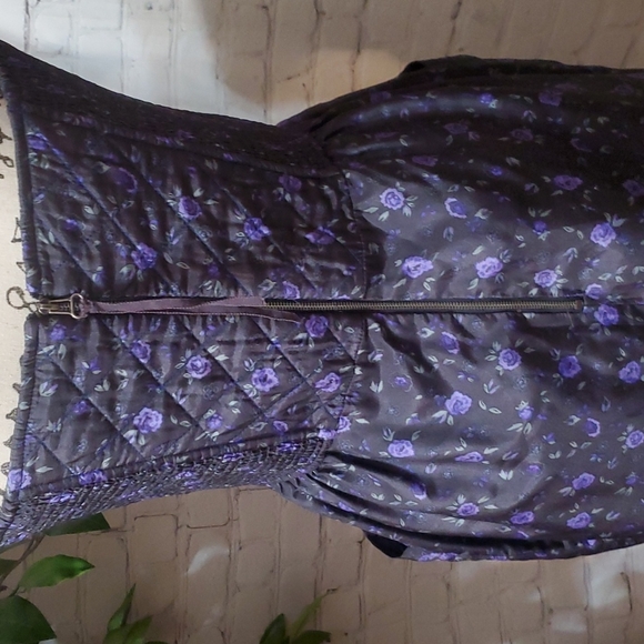 Rebecca Taylor 100% Silk Quilted Floral Dress 12 - Picture 7 of 11